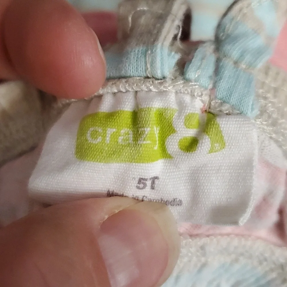 Crazy 8 Girls Summer Sleeveless Striped Dress Size‎ 5